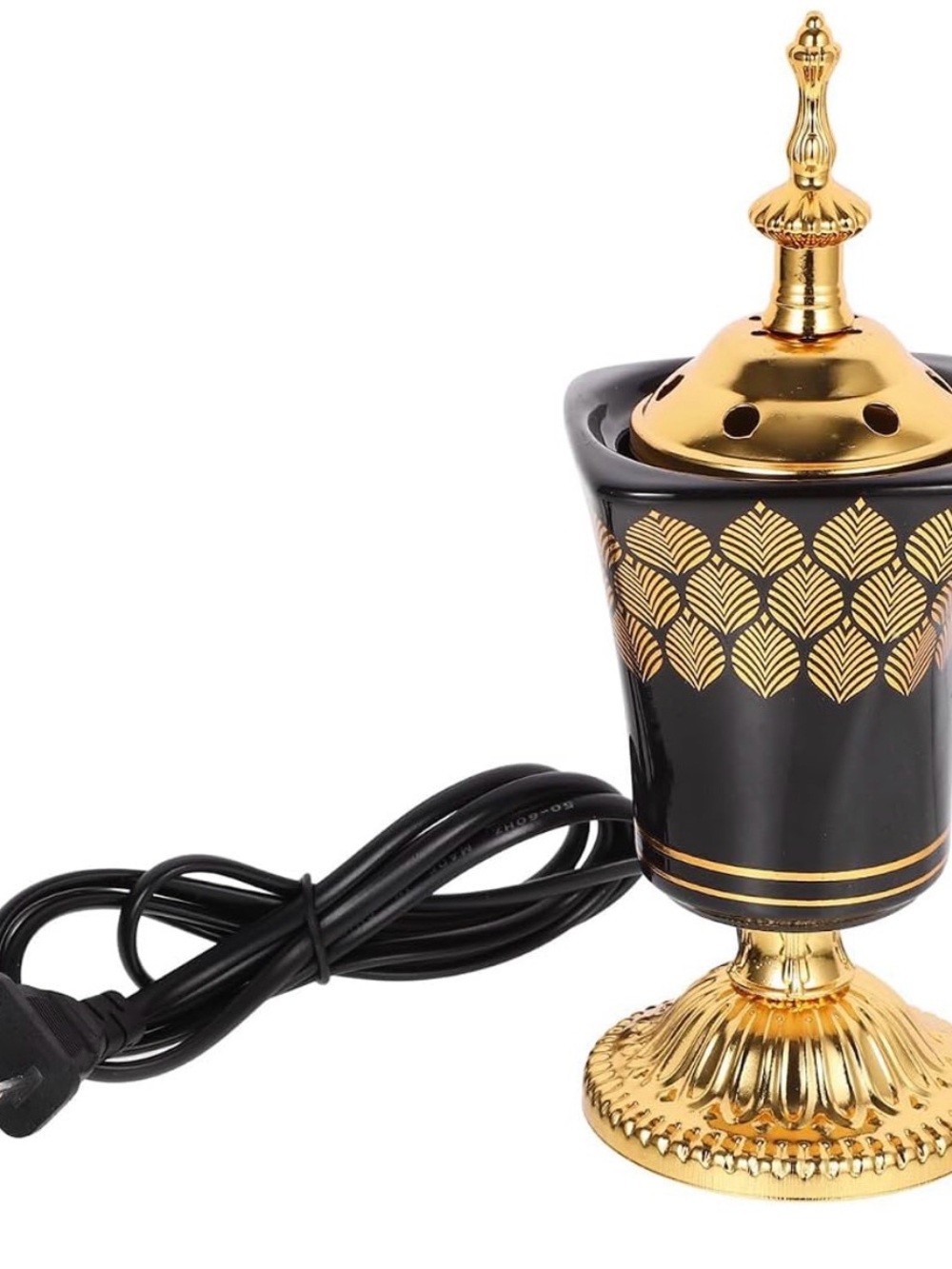 Black & Gold Electric Aroma Warmer - Decorative Home Burner